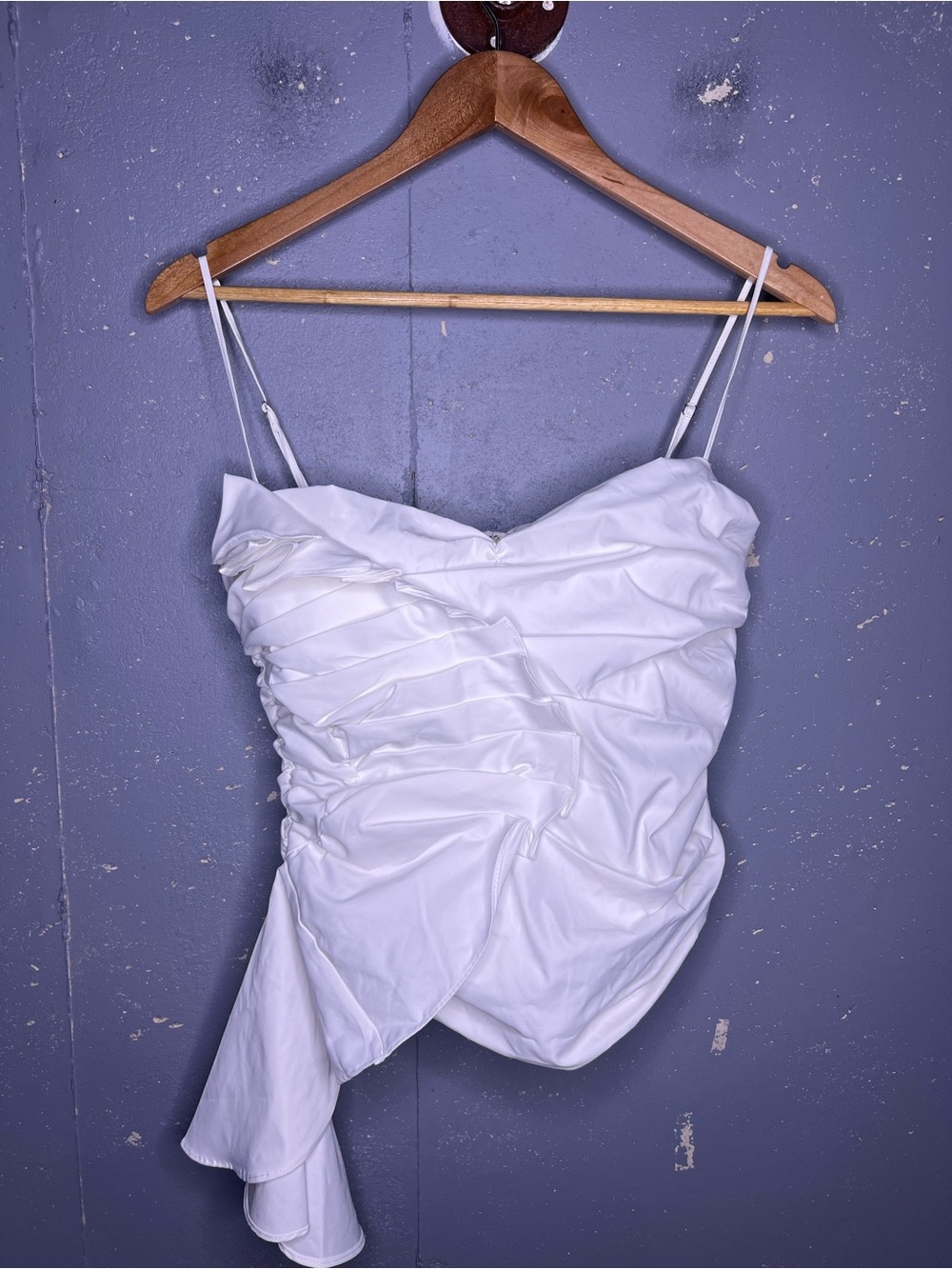 Mistress Rocks White Ruffle Top - Medium - Picture 7 of 7